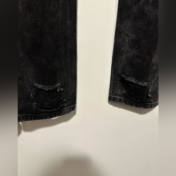 NWT Fashion Nova Lola Destructured Jeans black size 14 - Picture 6 of 10
